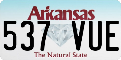 AR license plate 537VUE