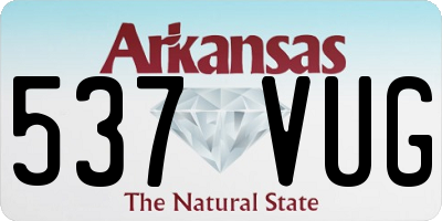 AR license plate 537VUG