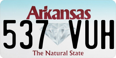 AR license plate 537VUH