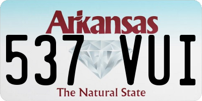 AR license plate 537VUI