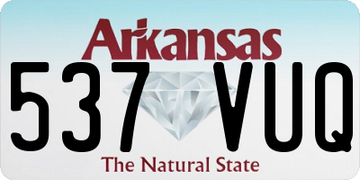 AR license plate 537VUQ