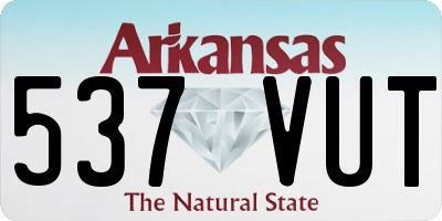 AR license plate 537VUT