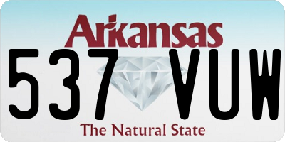 AR license plate 537VUW