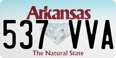 AR license plate 537VVA