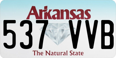 AR license plate 537VVB
