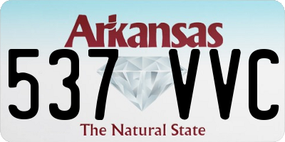 AR license plate 537VVC