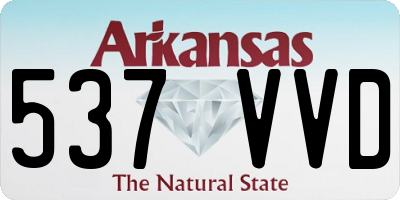AR license plate 537VVD