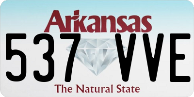 AR license plate 537VVE