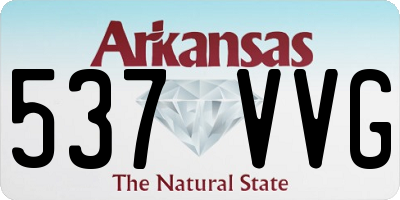 AR license plate 537VVG
