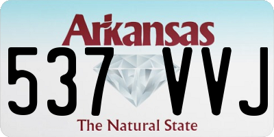 AR license plate 537VVJ