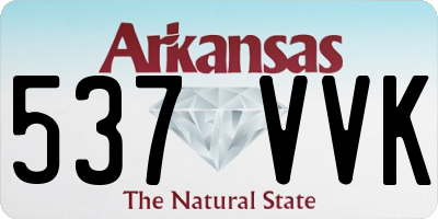 AR license plate 537VVK