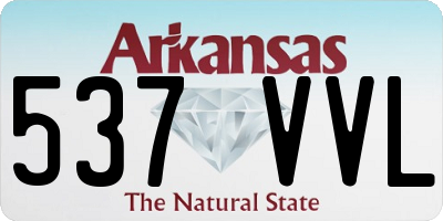 AR license plate 537VVL