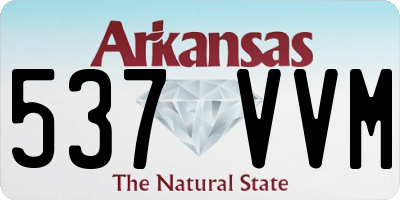 AR license plate 537VVM