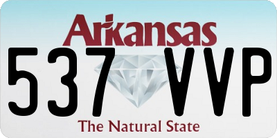 AR license plate 537VVP