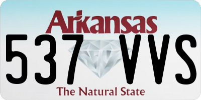 AR license plate 537VVS