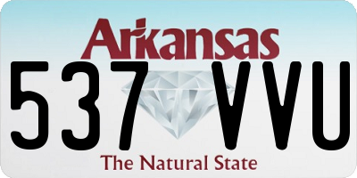 AR license plate 537VVU