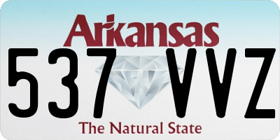 AR license plate 537VVZ