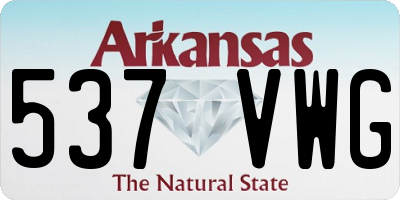 AR license plate 537VWG