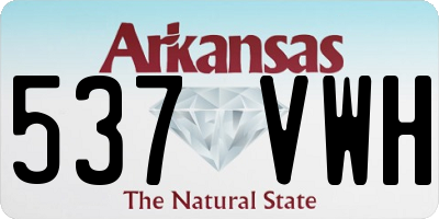 AR license plate 537VWH