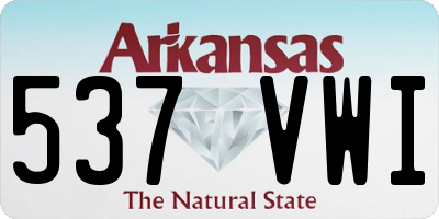 AR license plate 537VWI