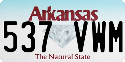 AR license plate 537VWM