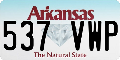 AR license plate 537VWP