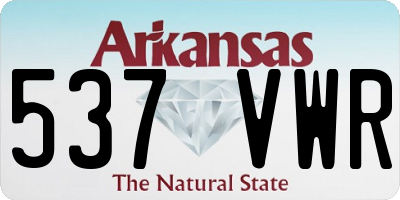 AR license plate 537VWR