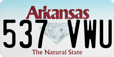 AR license plate 537VWU