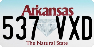 AR license plate 537VXD