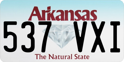 AR license plate 537VXI