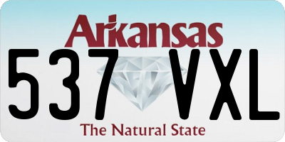 AR license plate 537VXL