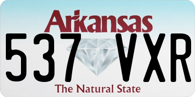 AR license plate 537VXR