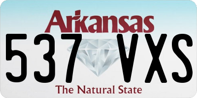AR license plate 537VXS