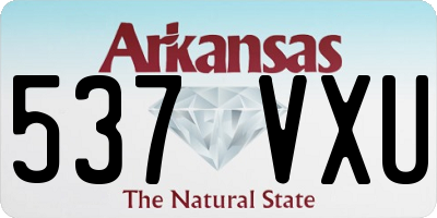 AR license plate 537VXU