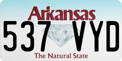 AR license plate 537VYD