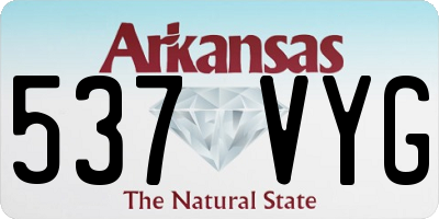 AR license plate 537VYG