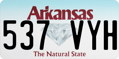 AR license plate 537VYH