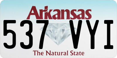 AR license plate 537VYI