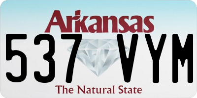 AR license plate 537VYM