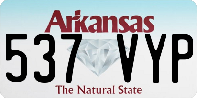 AR license plate 537VYP