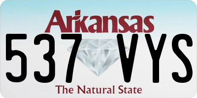 AR license plate 537VYS