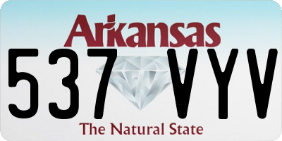 AR license plate 537VYV