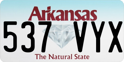 AR license plate 537VYX