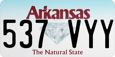 AR license plate 537VYY