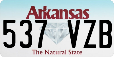AR license plate 537VZB