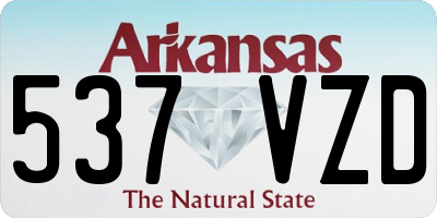 AR license plate 537VZD