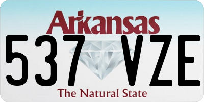 AR license plate 537VZE