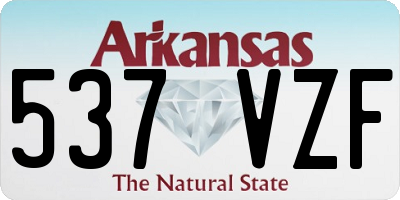 AR license plate 537VZF