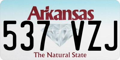 AR license plate 537VZJ