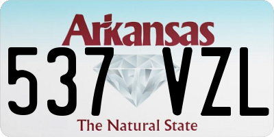 AR license plate 537VZL